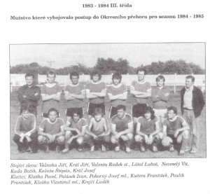 Mužstvo 1984-85
